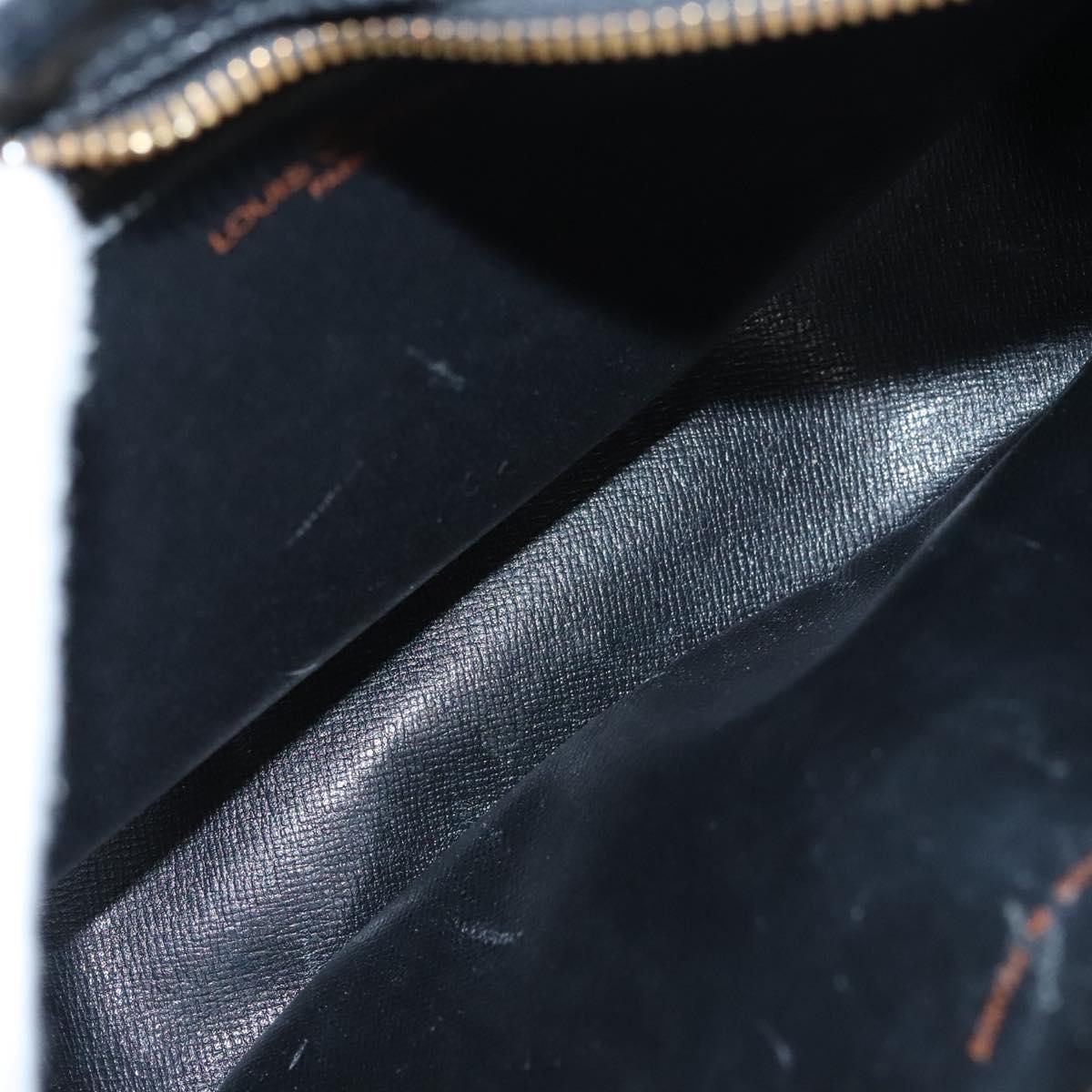 LOUIS VUITTON Epi Jeune Fille MM Shoulder Bag Black M52152 LV Auth ep8330