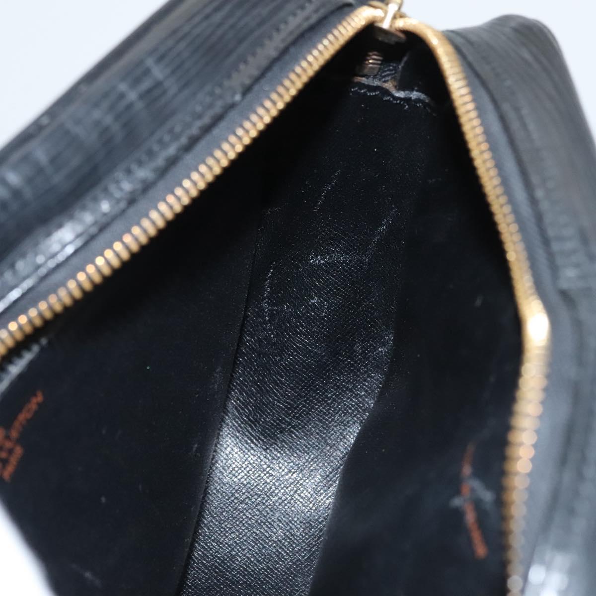 LOUIS VUITTON Epi Jeune Fille MM Shoulder Bag Black M52152 LV Auth ep8330