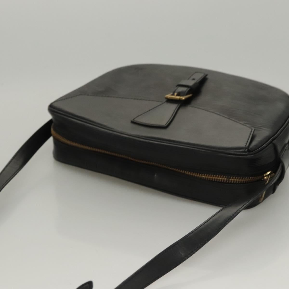 LOUIS VUITTON Epi Jeune Fille MM Shoulder Bag Black M52152 LV Auth ep8330