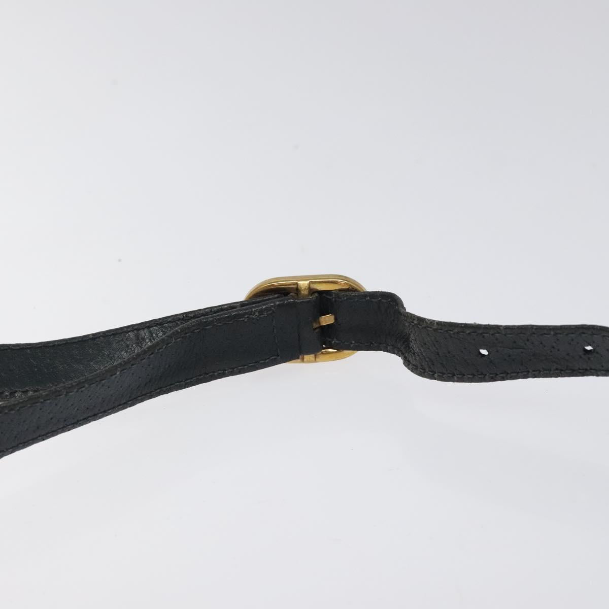 GUCCI GG Supreme Shoulder Bag PVC Navy Gold 904 02 050 Auth ep8341