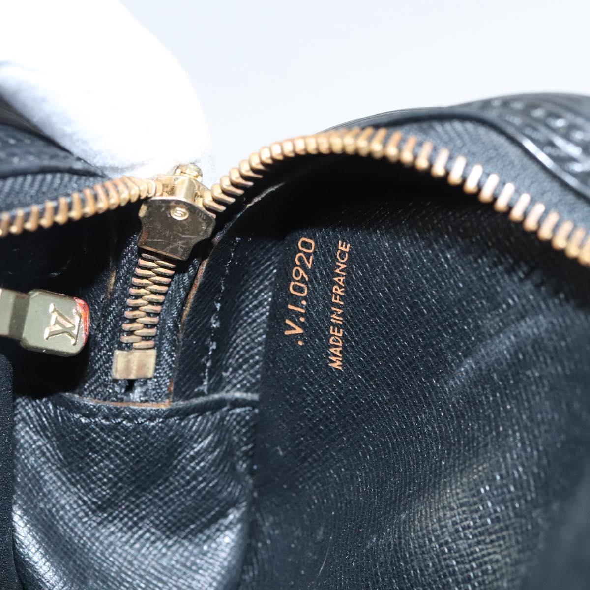 LOUIS VUITTON Epi Jeune Fille MM Shoulder Bag Black M52152 LV Auth ep8347