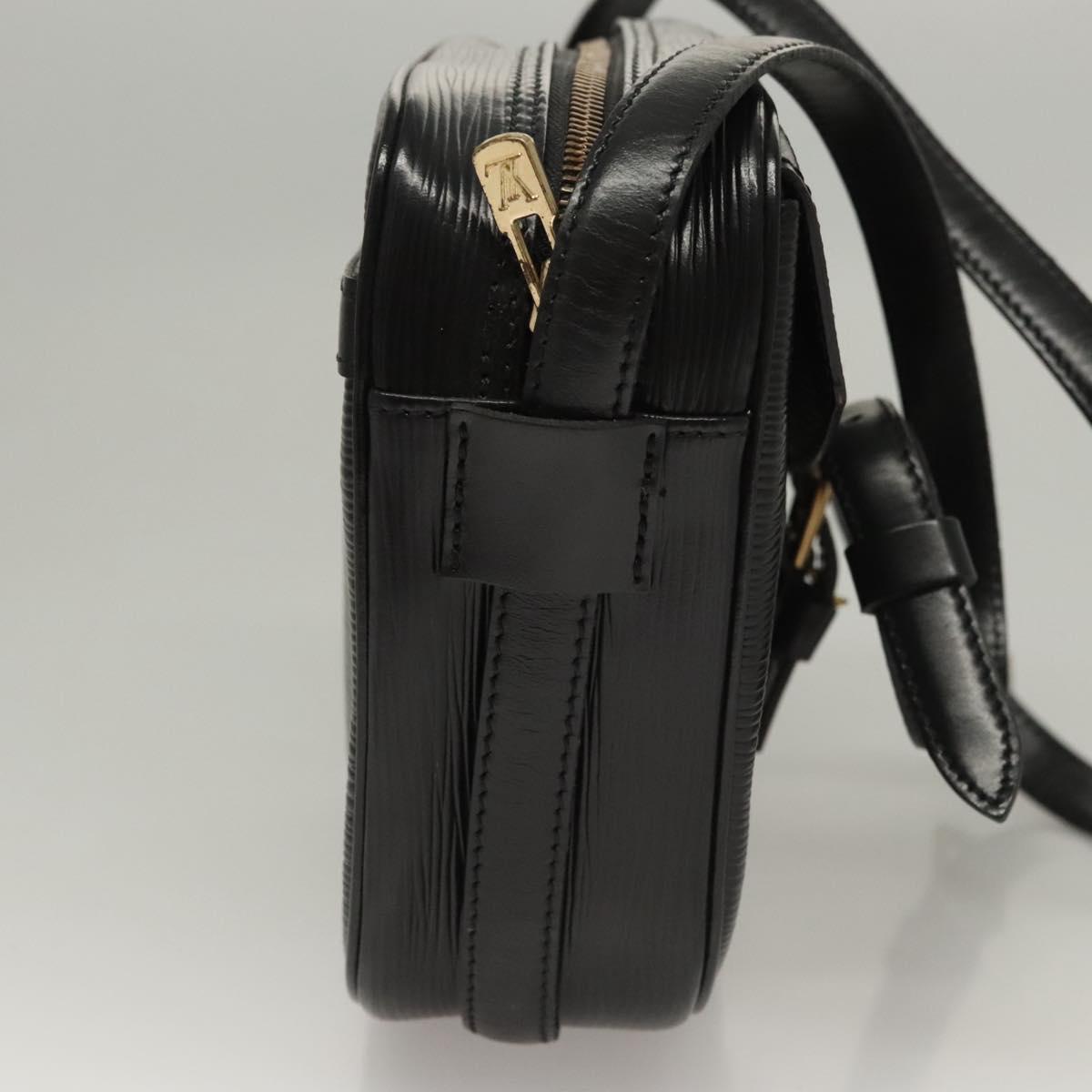 LOUIS VUITTON Epi Jeune Fille MM Shoulder Bag Black M52152 LV Auth ep8347