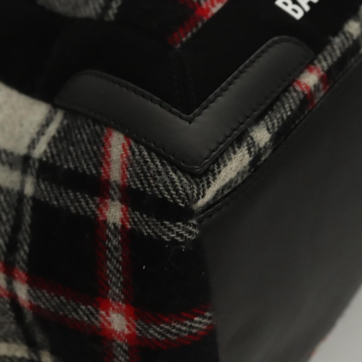 BALENCIAGA Tote Bag Wool Black 339933 Auth ep8388