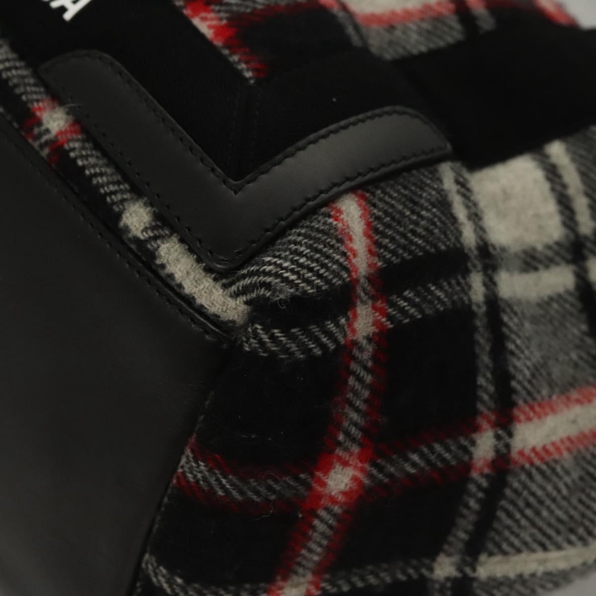 BALENCIAGA Tote Bag Wool Black 339933 Auth ep8388