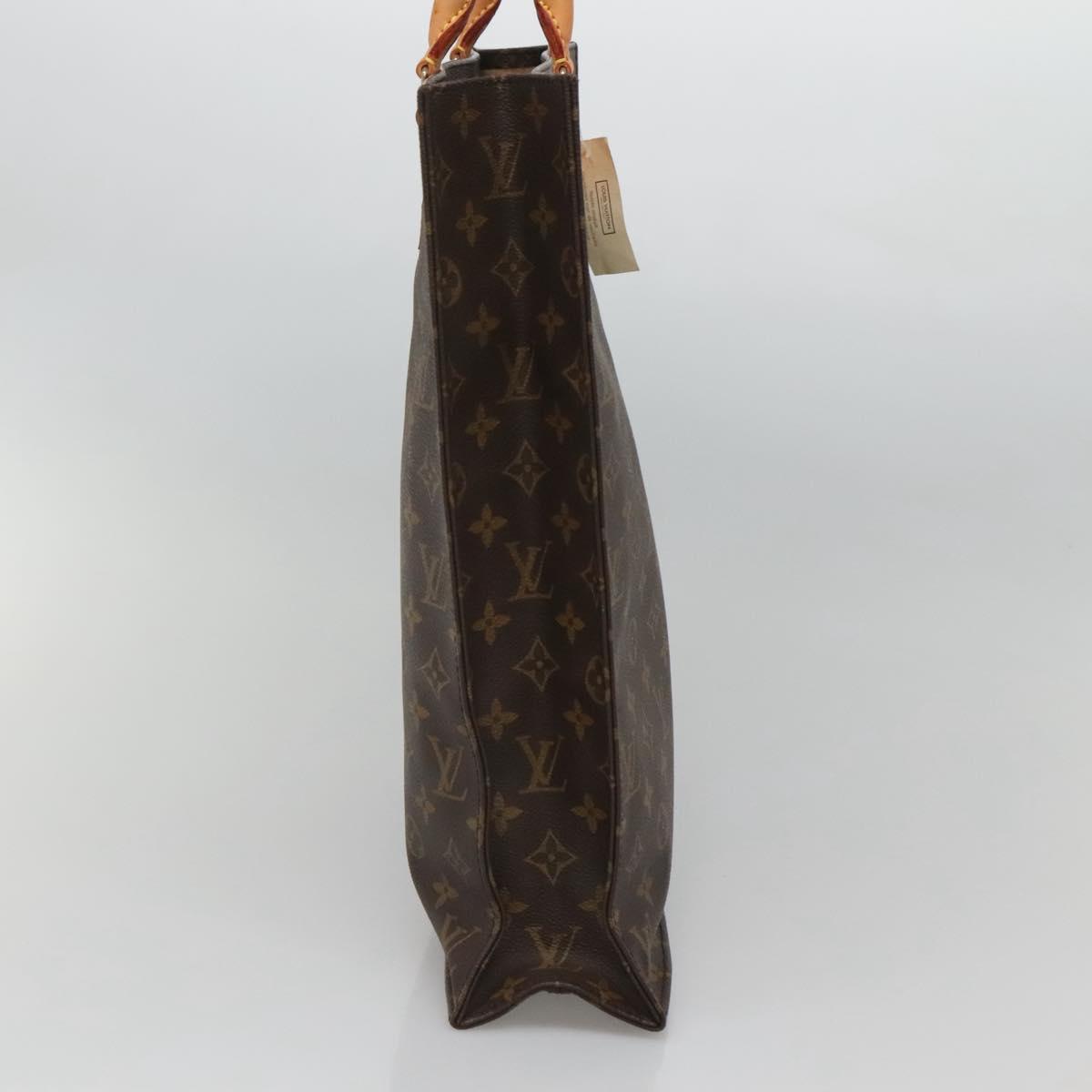LOUIS VUITTON Monogram Sac Plat Hand Bag M51140 LV Auth ep8413