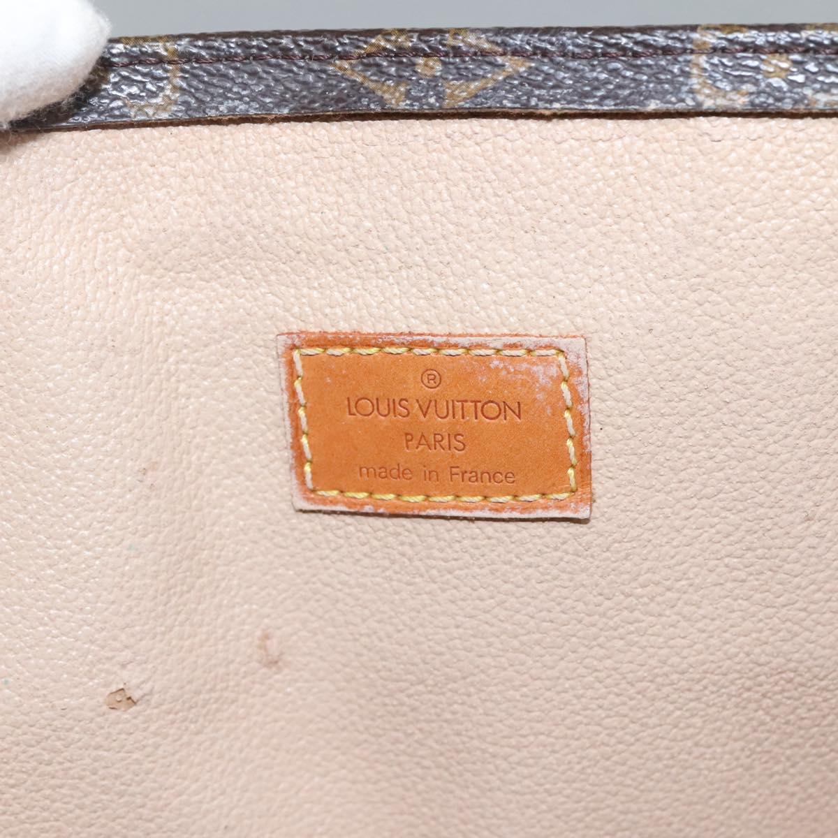 LOUIS VUITTON Monogram Sac Plat Hand Bag M51140 LV Auth ep8430