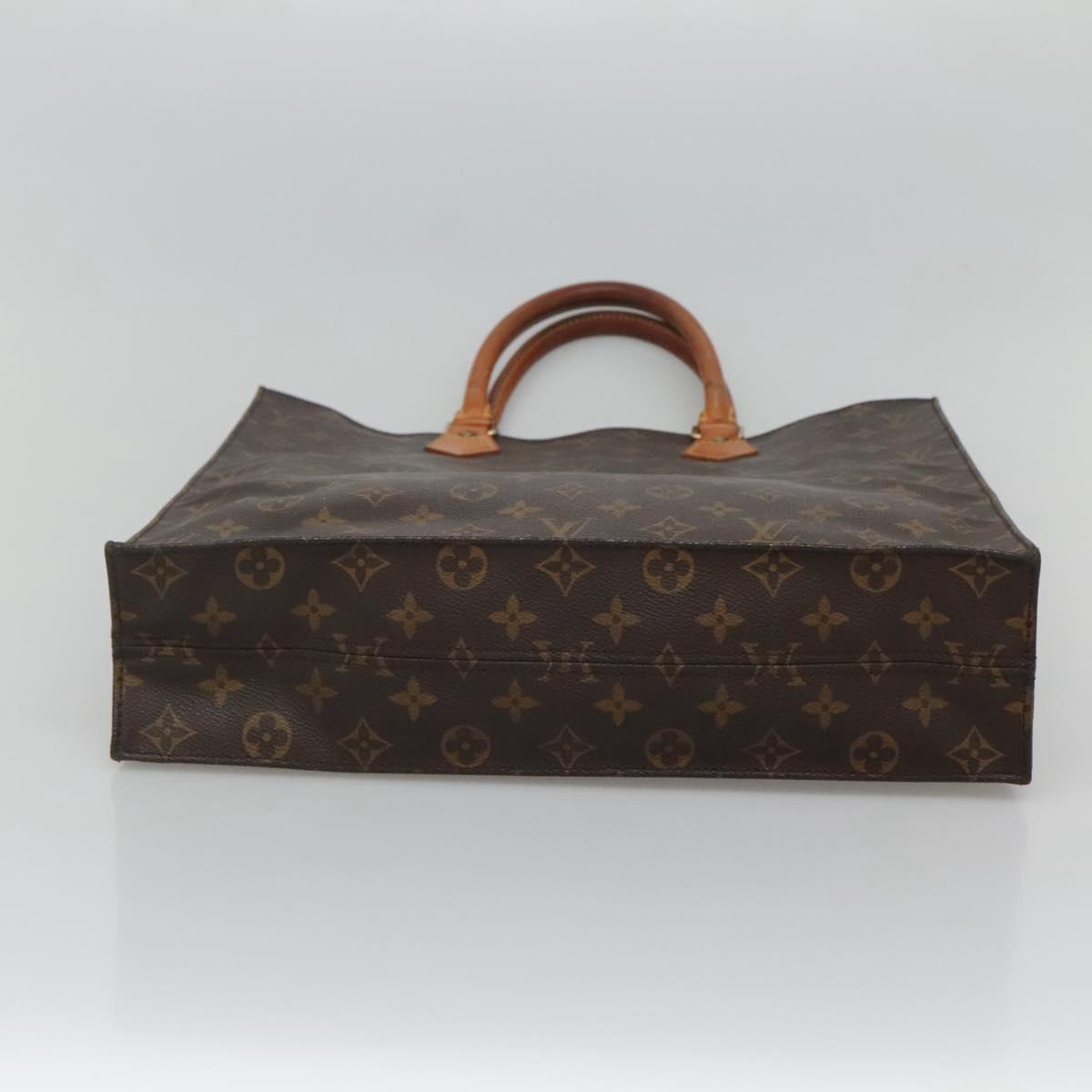 LOUIS VUITTON Monogram Sac Plat Hand Bag M51140 LV Auth ep8430