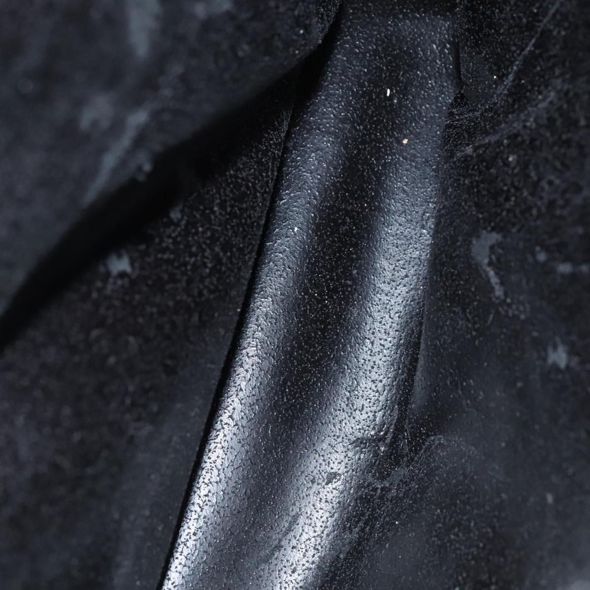 GUCCI Bamboo Hand Bag Leather 2way Black Gold 002 123 0322 Auth ep8450