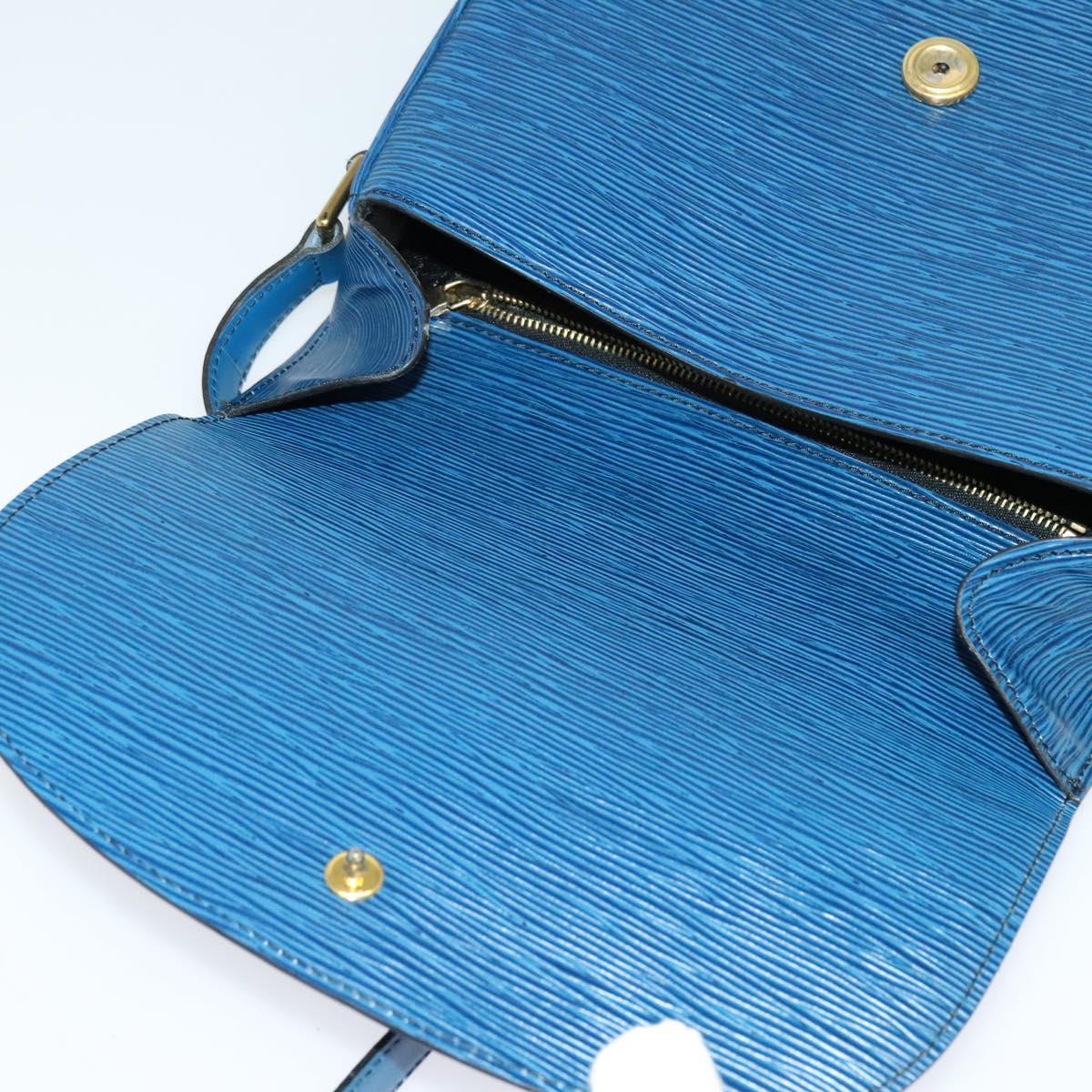 LOUIS VUITTON Epi Saint Cloud GM Shoulder Bag Toledo Blue M52195 LV Auth ep8466