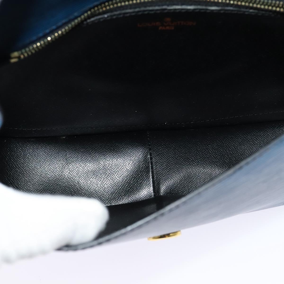 LOUIS VUITTON Epi Saint Cloud GM Shoulder Bag Toledo Blue M52195 LV Auth ep8466