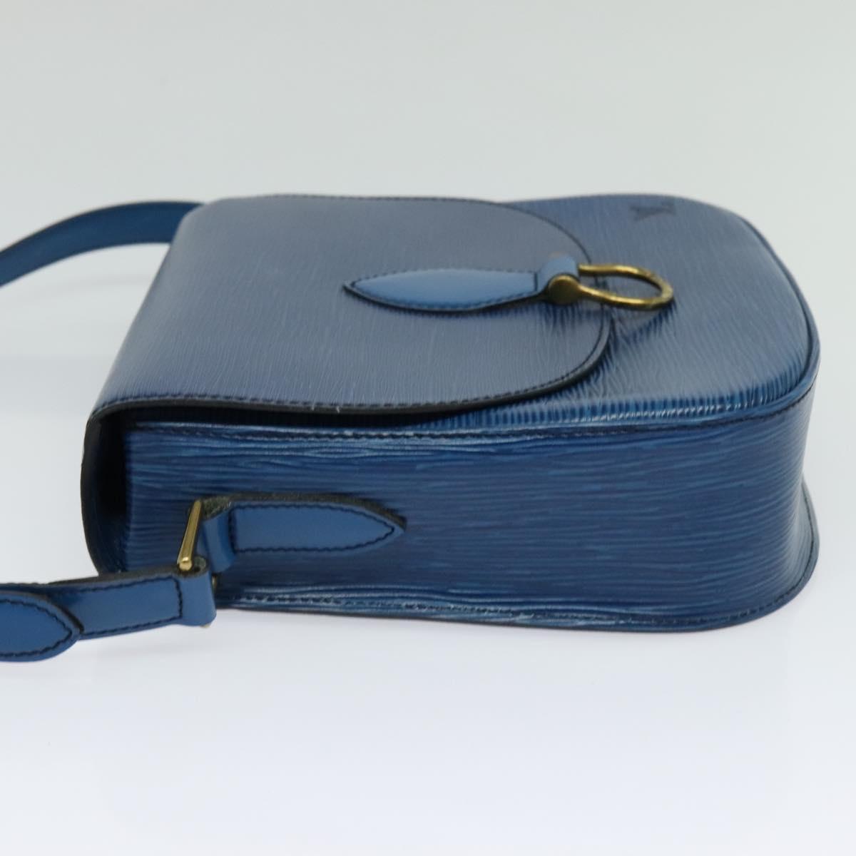 LOUIS VUITTON Epi Saint Cloud GM Shoulder Bag Toledo Blue M52195 LV Auth ep8466
