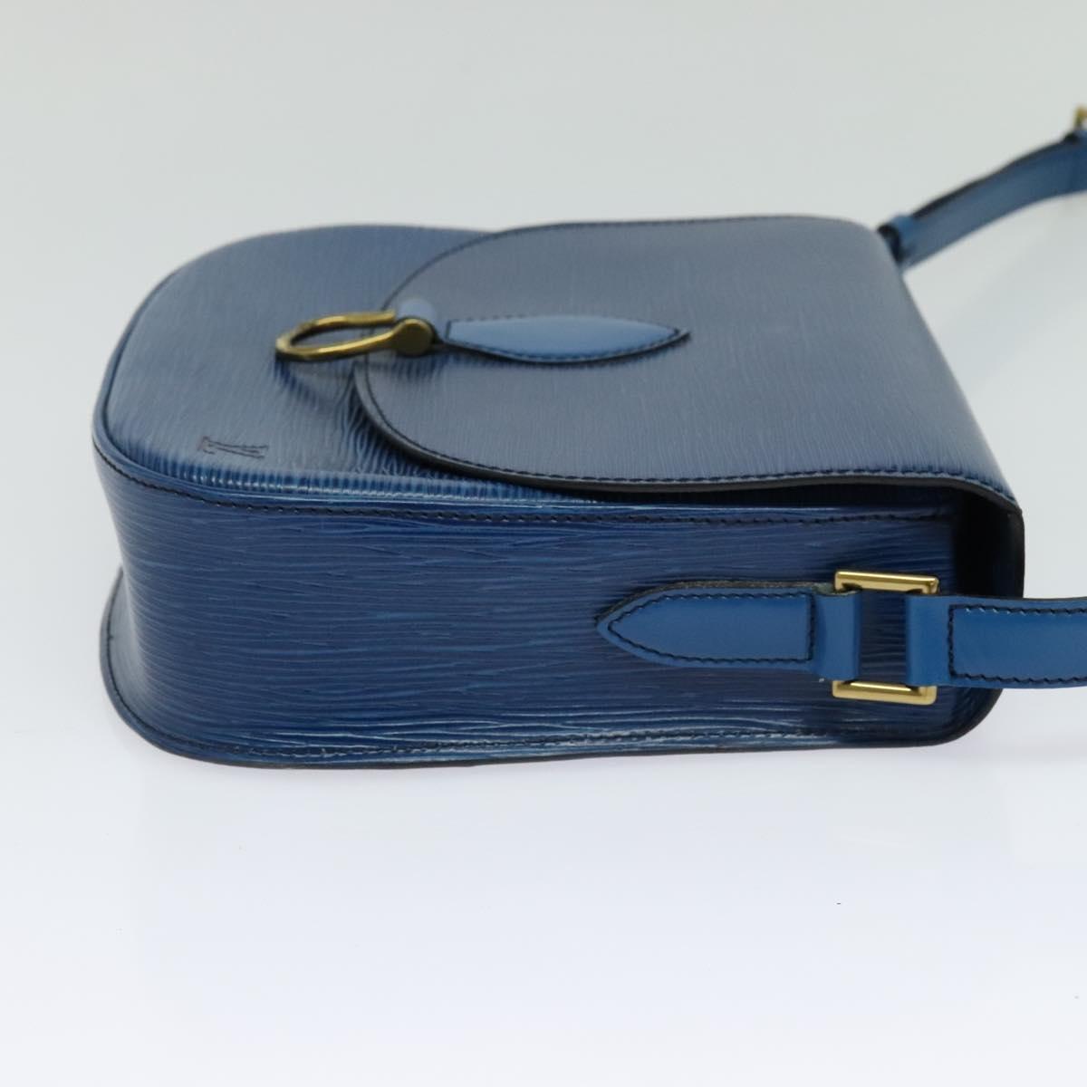 LOUIS VUITTON Epi Saint Cloud GM Shoulder Bag Toledo Blue M52195 LV Auth ep8466