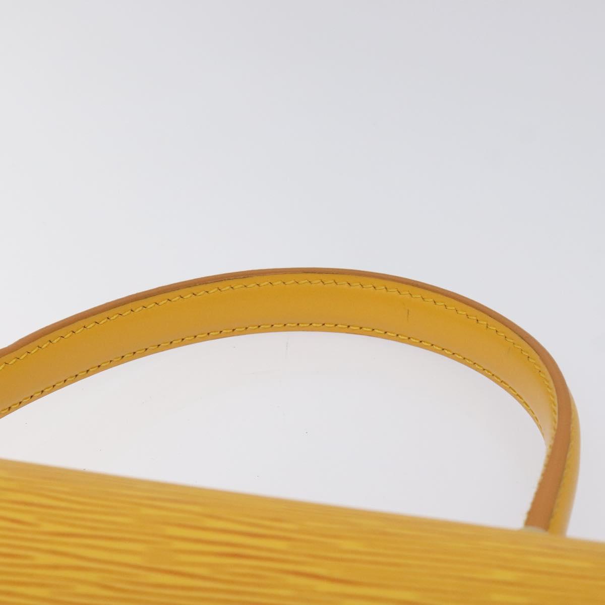 LOUIS VUITTON Epi Malesherbes Hand Bag Tassili Yellow Jonne M52379 Auth ep8467