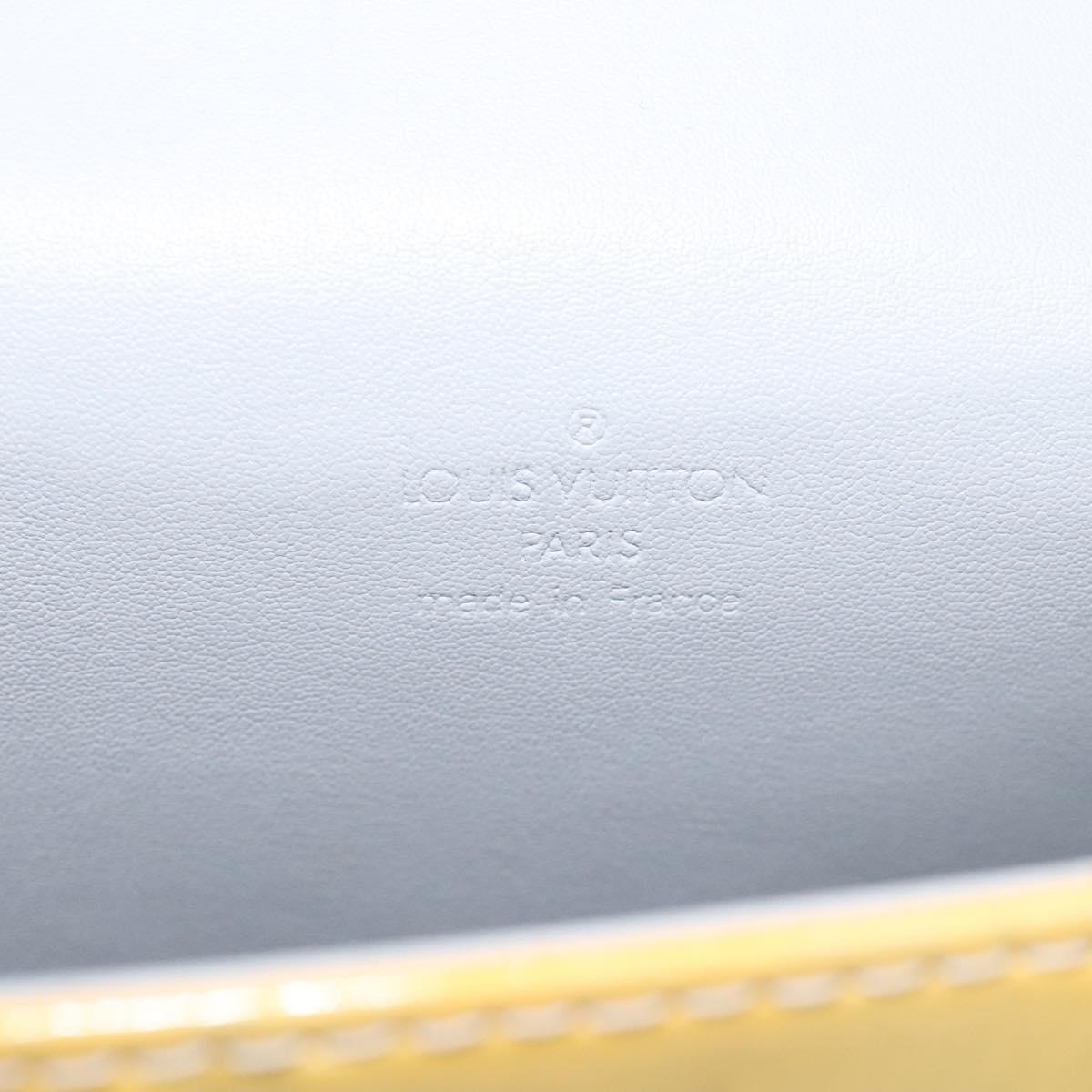 LOUIS VUITTON Monogram Vernis Spring Street Hand Bag Gris M91029 LV Auth ep8537