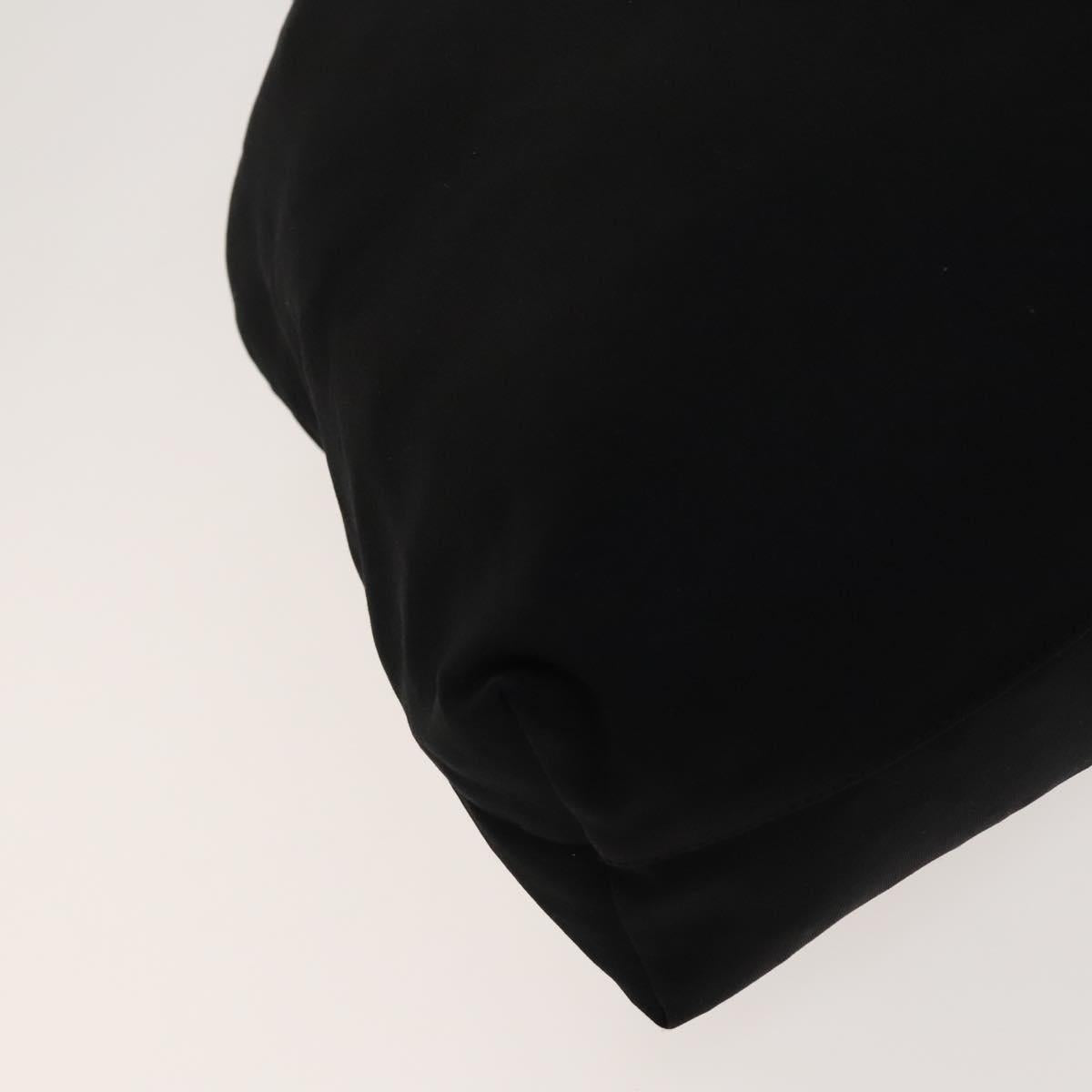 FENDI Tote Bag Nylon Black Silver Auth ep8593