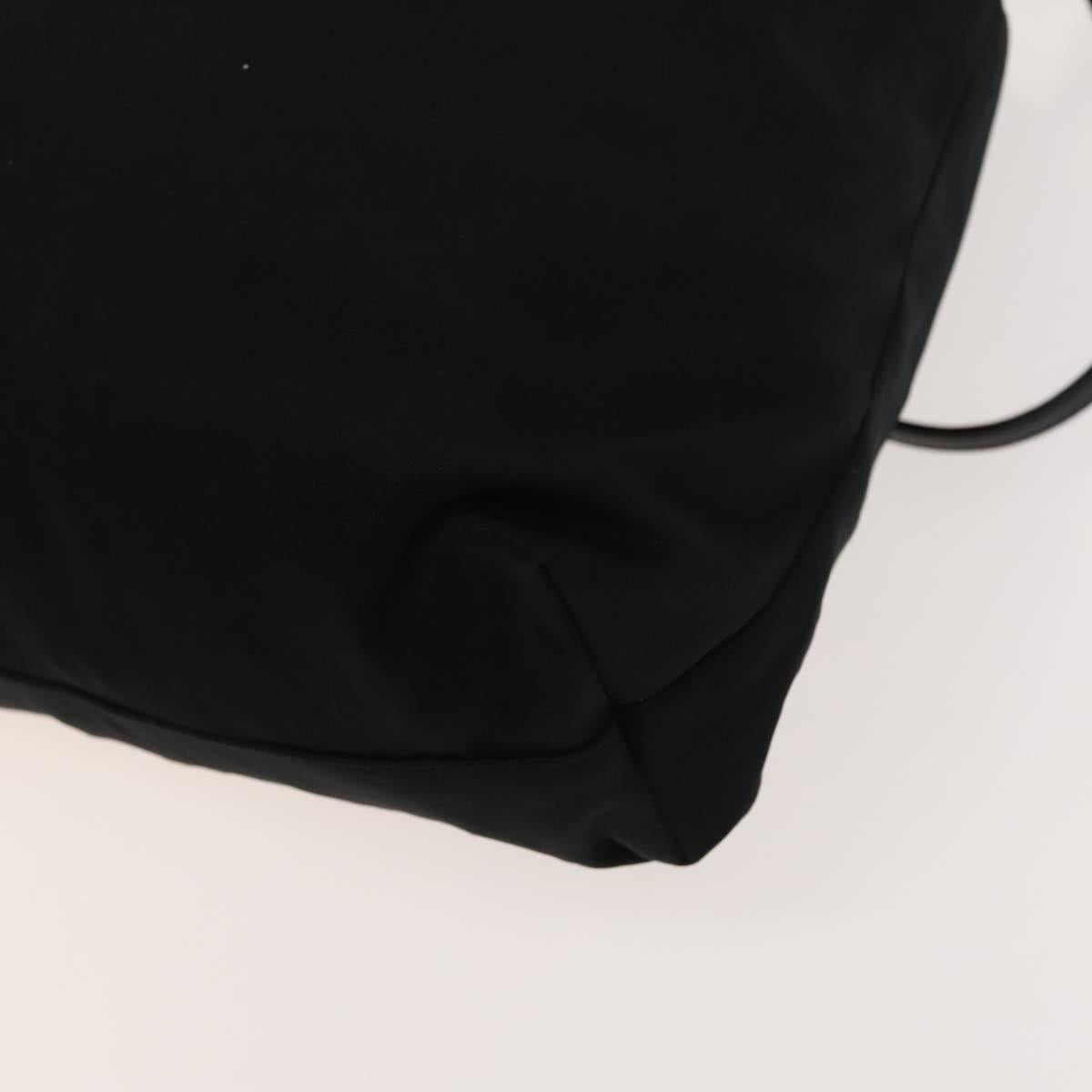 FENDI Tote Bag Nylon Black Silver Auth ep8593