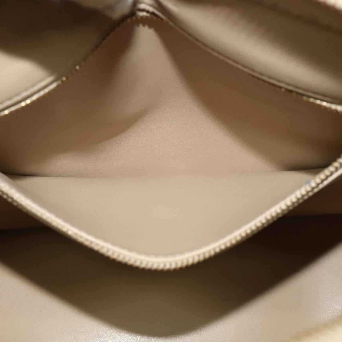 LOUIS VUITTON Monogram Vernis Houston Hand Bag Beige M91004 LV Auth ep8635