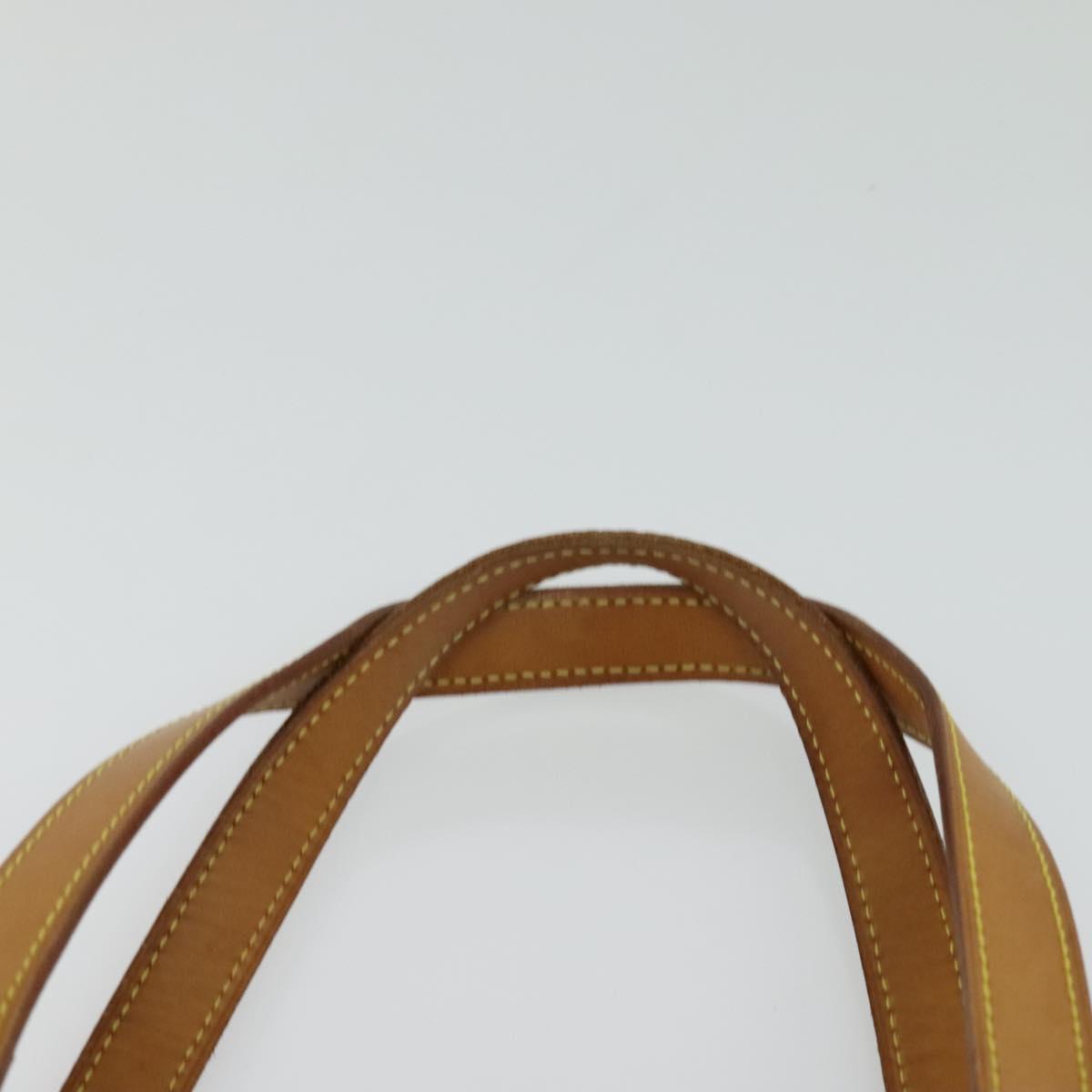 LOUIS VUITTON Monogram Vernis Houston Hand Bag Beige M91004 LV Auth ep8635