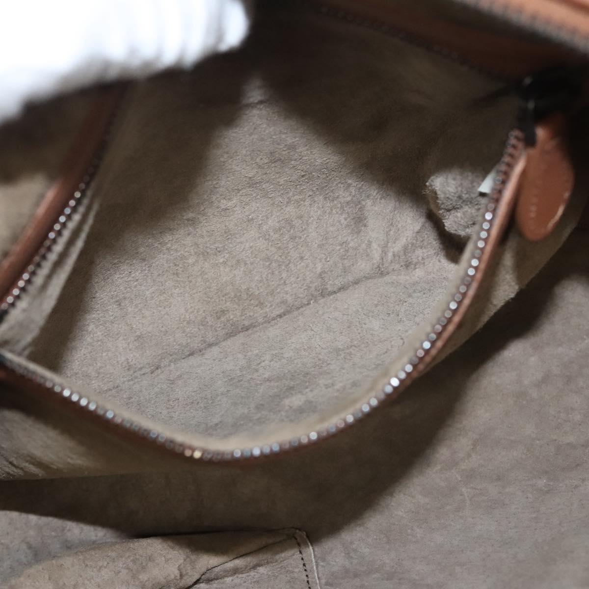 BOTTEGA VENETA INTRECCIATO Shoulder Bag Leather Brown Auth ep8637V