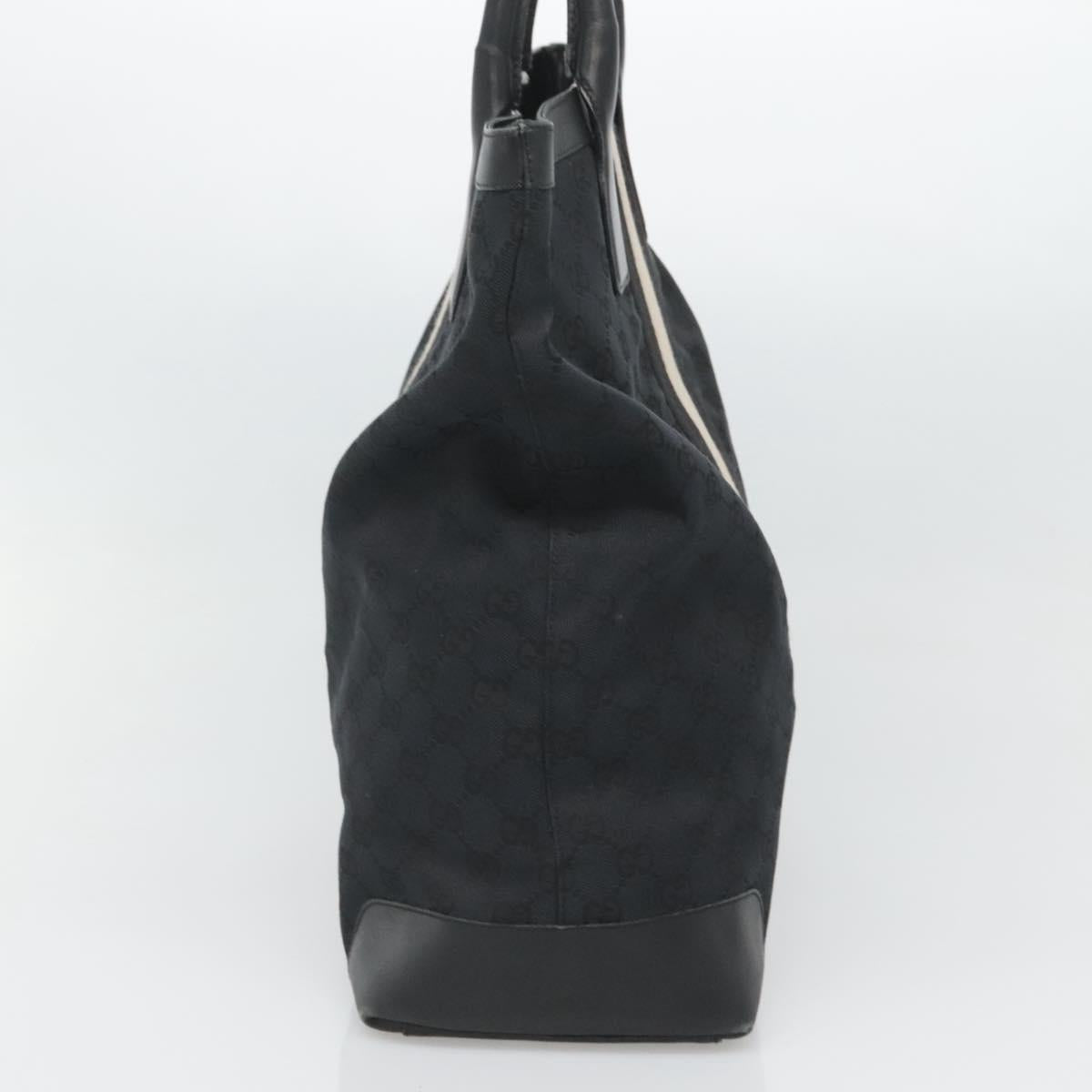 GUCCI GG Canvas Sherry Line Hand Bag Black White 002 1098 3444 Auth ep8642