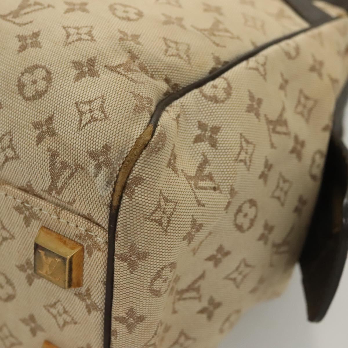 LOUIS VUITTON Monogram Mini Josephine PM Hand Bag Khaki M92215 LV Auth ep8644