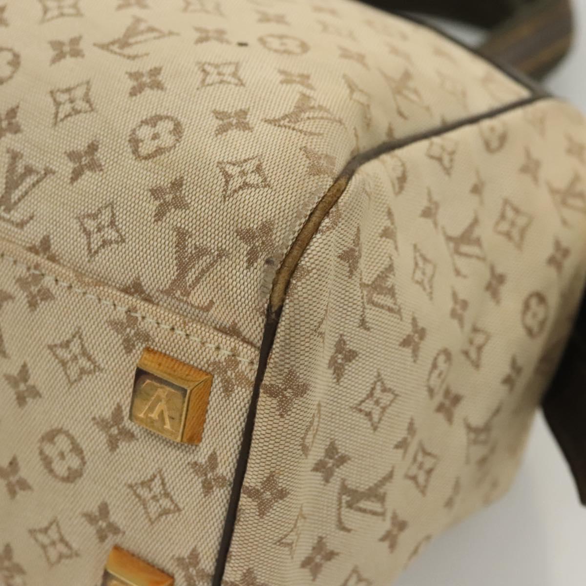 LOUIS VUITTON Monogram Mini Josephine PM Hand Bag Khaki M92215 LV Auth ep8644