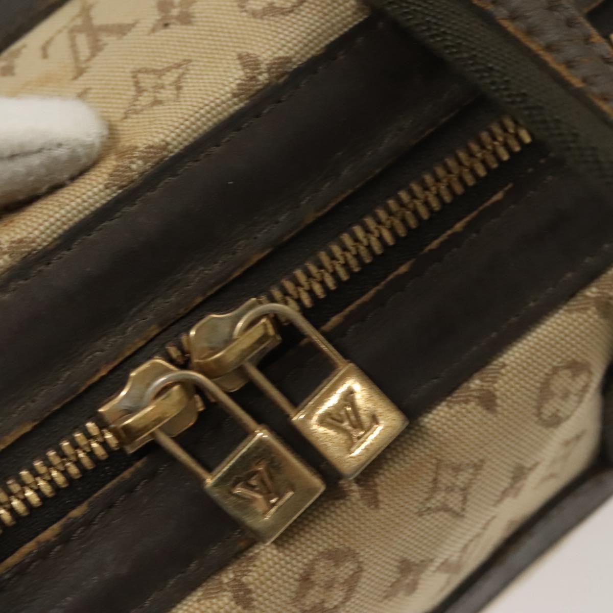 LOUIS VUITTON Monogram Mini Josephine PM Hand Bag Khaki M92215 LV Auth ep8644