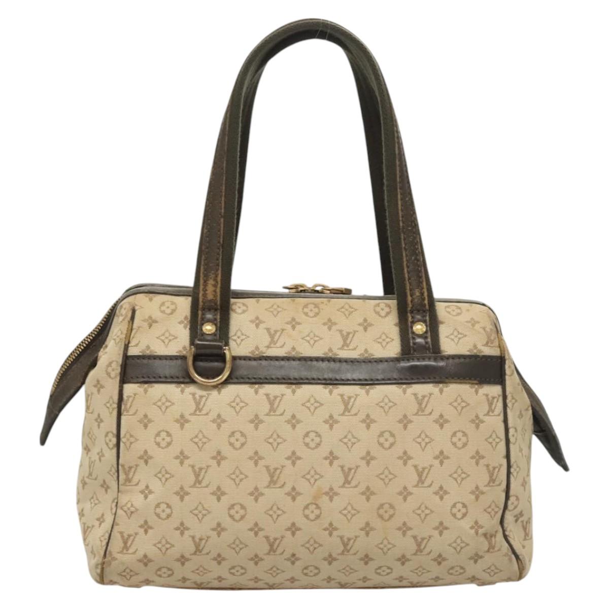 LOUIS VUITTON Monogram Mini Josephine PM Hand Bag Khaki M92215 LV Auth ep8644
