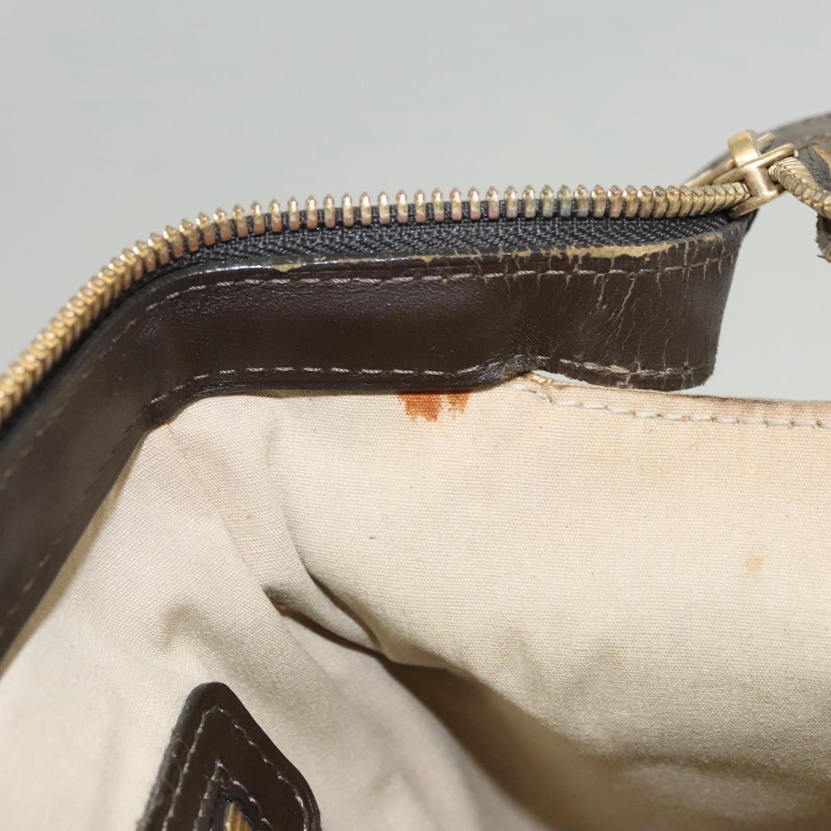 LOUIS VUITTON Monogram Mini Josephine PM Hand Bag Khaki M92215 LV Auth ep8644