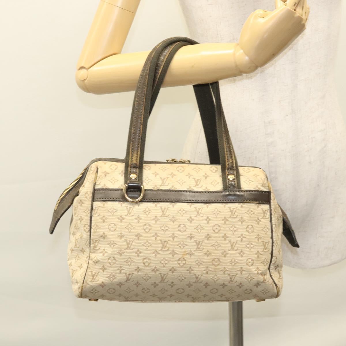 LOUIS VUITTON Monogram Mini Josephine PM Hand Bag Khaki M92215 LV Auth ep8644