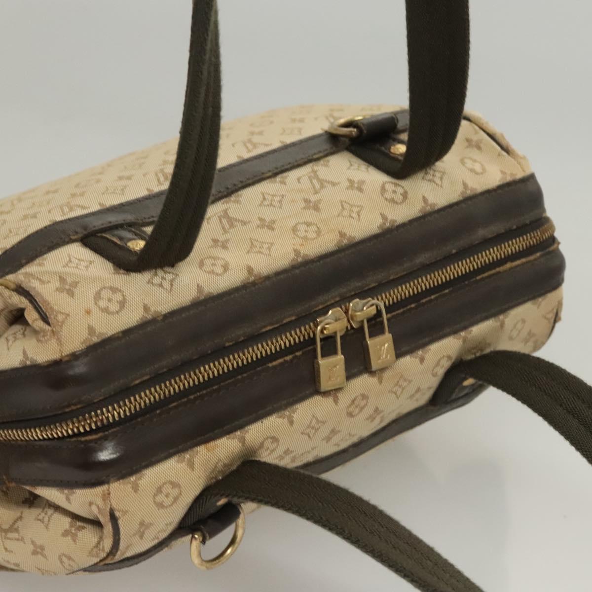 LOUIS VUITTON Monogram Mini Josephine PM Hand Bag Khaki M92215 LV Auth ep8644