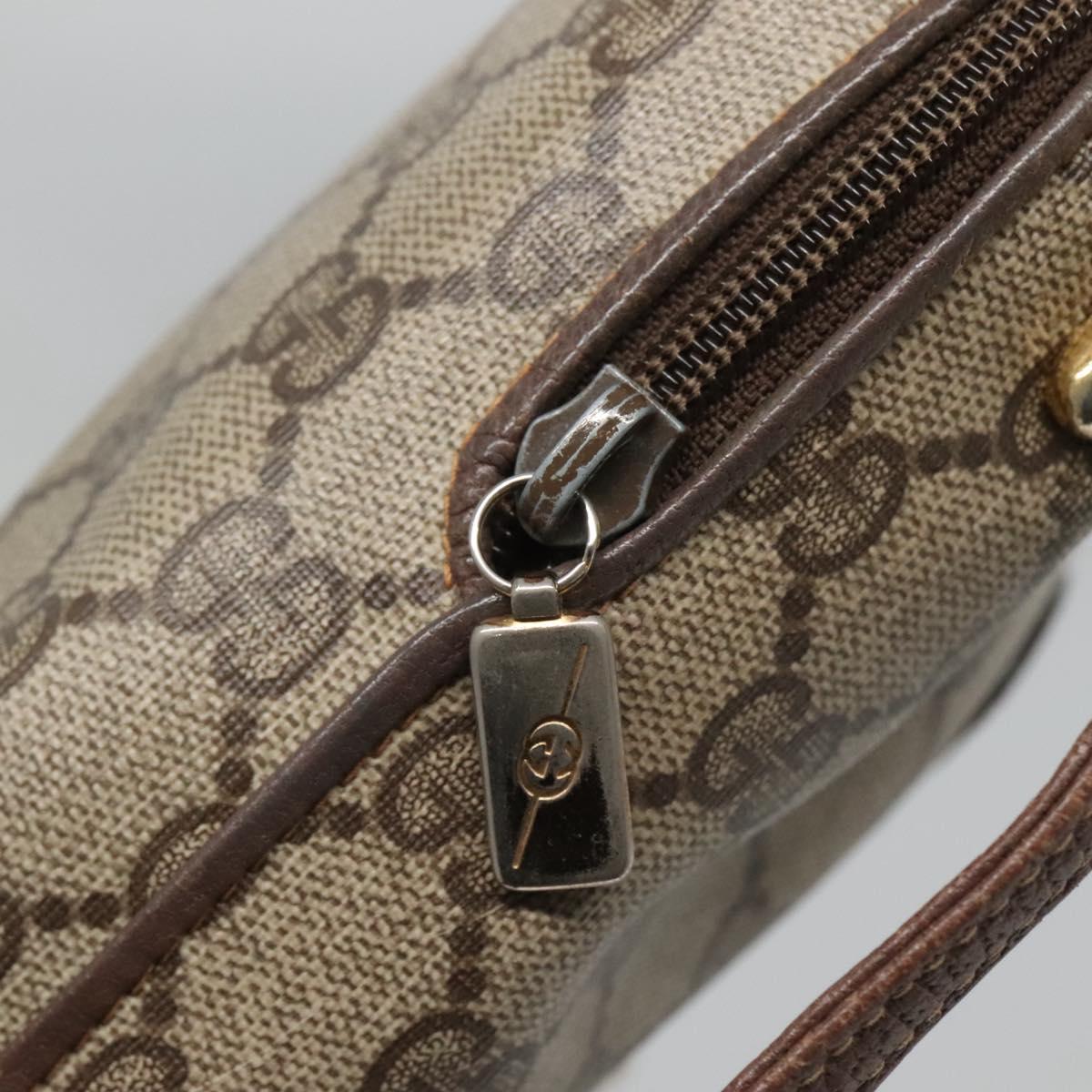GUCCI GG Supreme Shoulder Bag PVC Leather Beige Gold 007 115 4916 Auth ep8663