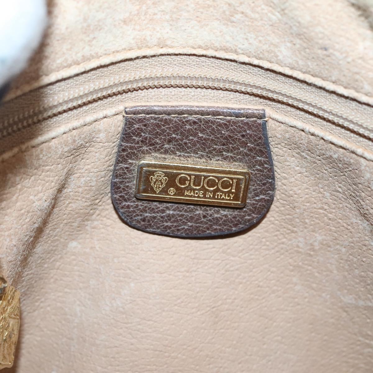 GUCCI GG Supreme Shoulder Bag PVC Leather Beige Gold 007 115 4916 Auth ep8663