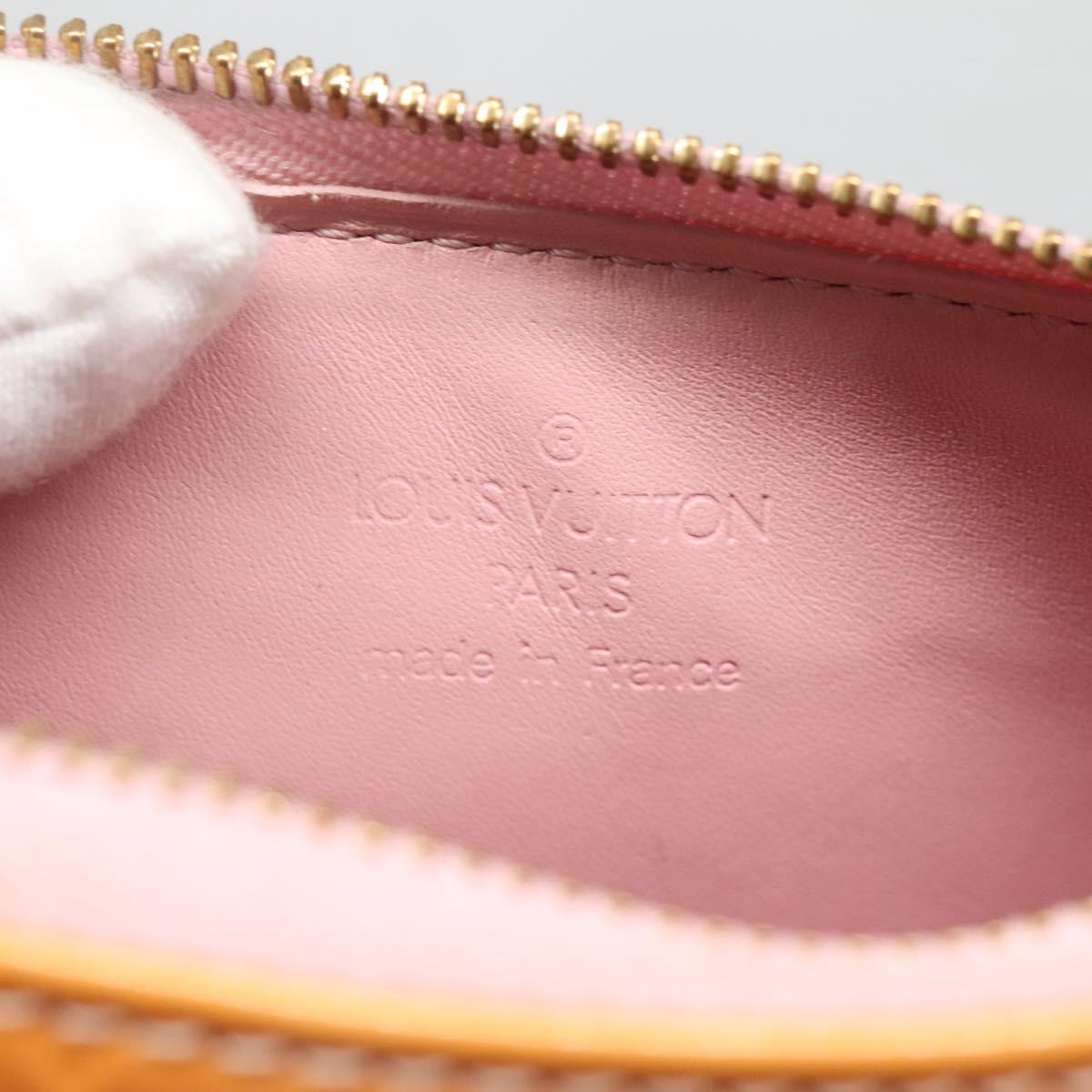 LOUIS VUITTON Vernis Lexington Pouch Marshmallow Pink M91057 LV Auth ep8666