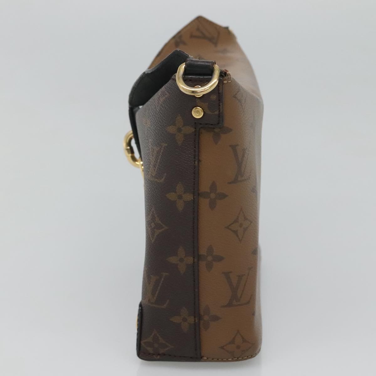 LOUIS VUITTON Monogram Reverse Bento Box PM Shoulder Bag M43518 LV Auth ep8677