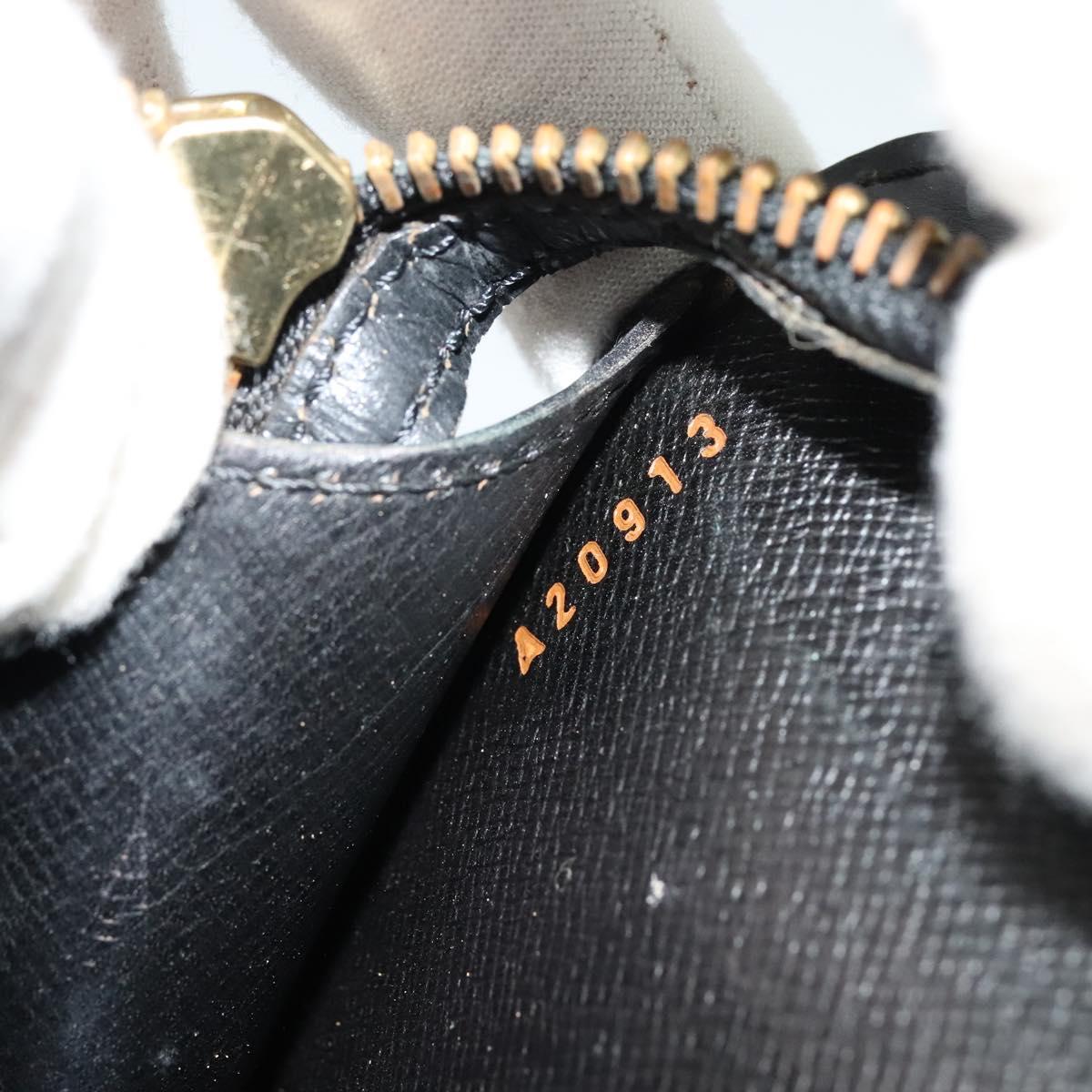 LOUIS VUITTON Epi Pochette Homme Clutch Bag Black Noir M52522 LV Auth ep8688