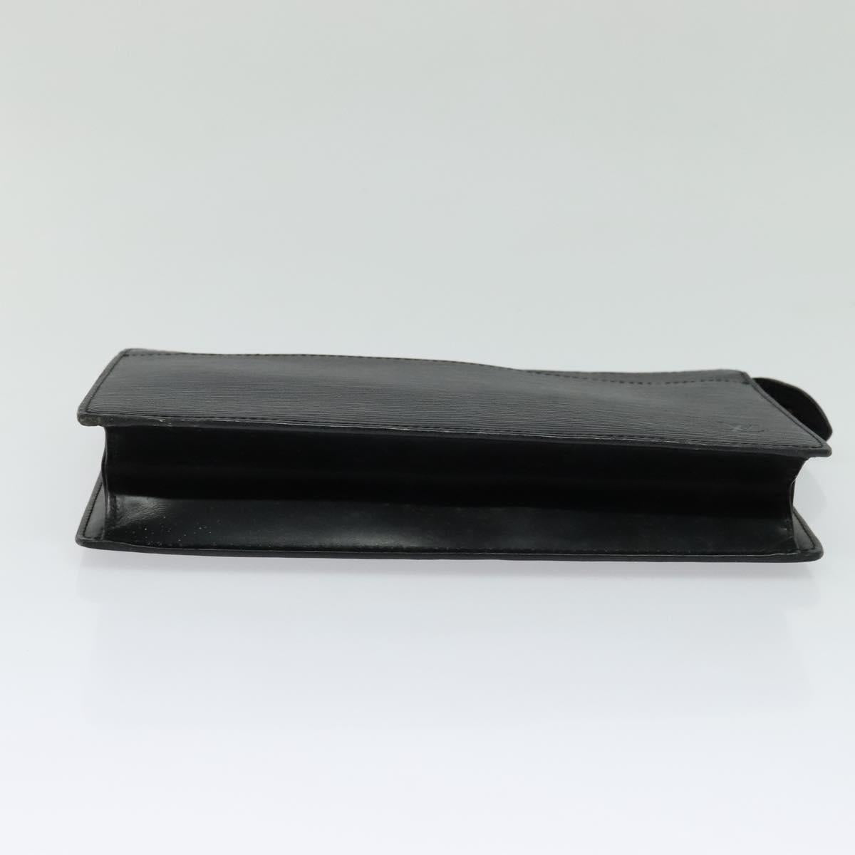 LOUIS VUITTON Epi Pochette Homme Clutch Bag Black Noir M52522 LV Auth ep8688