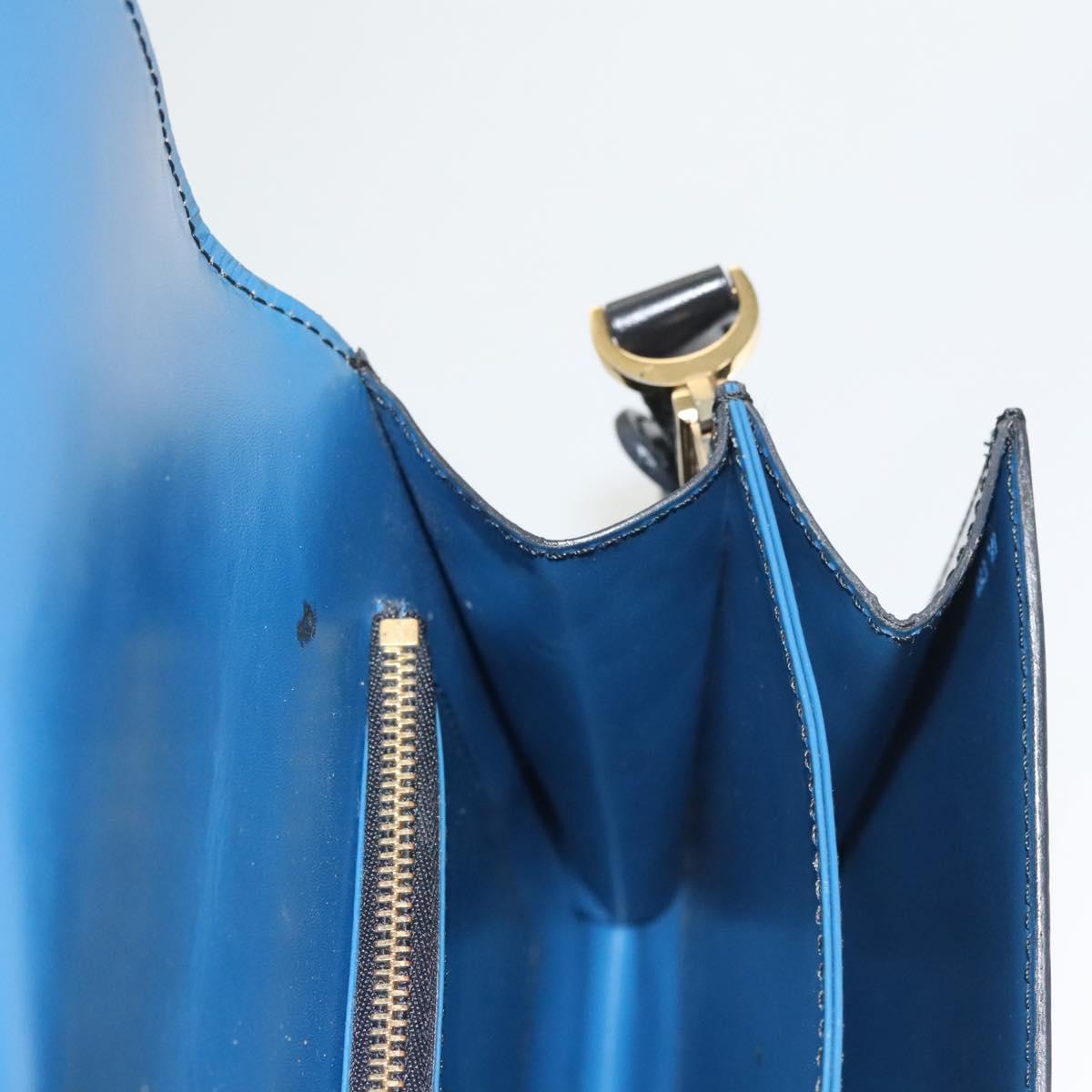 LOUIS VUITTON Epi Bicolor Free Run Shoulder Bag Black Blue M52415 LV Auth ep8692