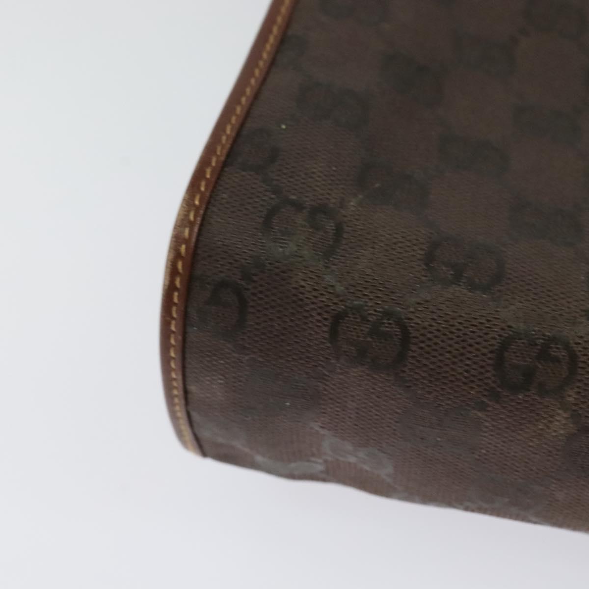 GUCCI GG Canvas Shoulder Bag Brown Gold 001 14 0712 Auth ep8705