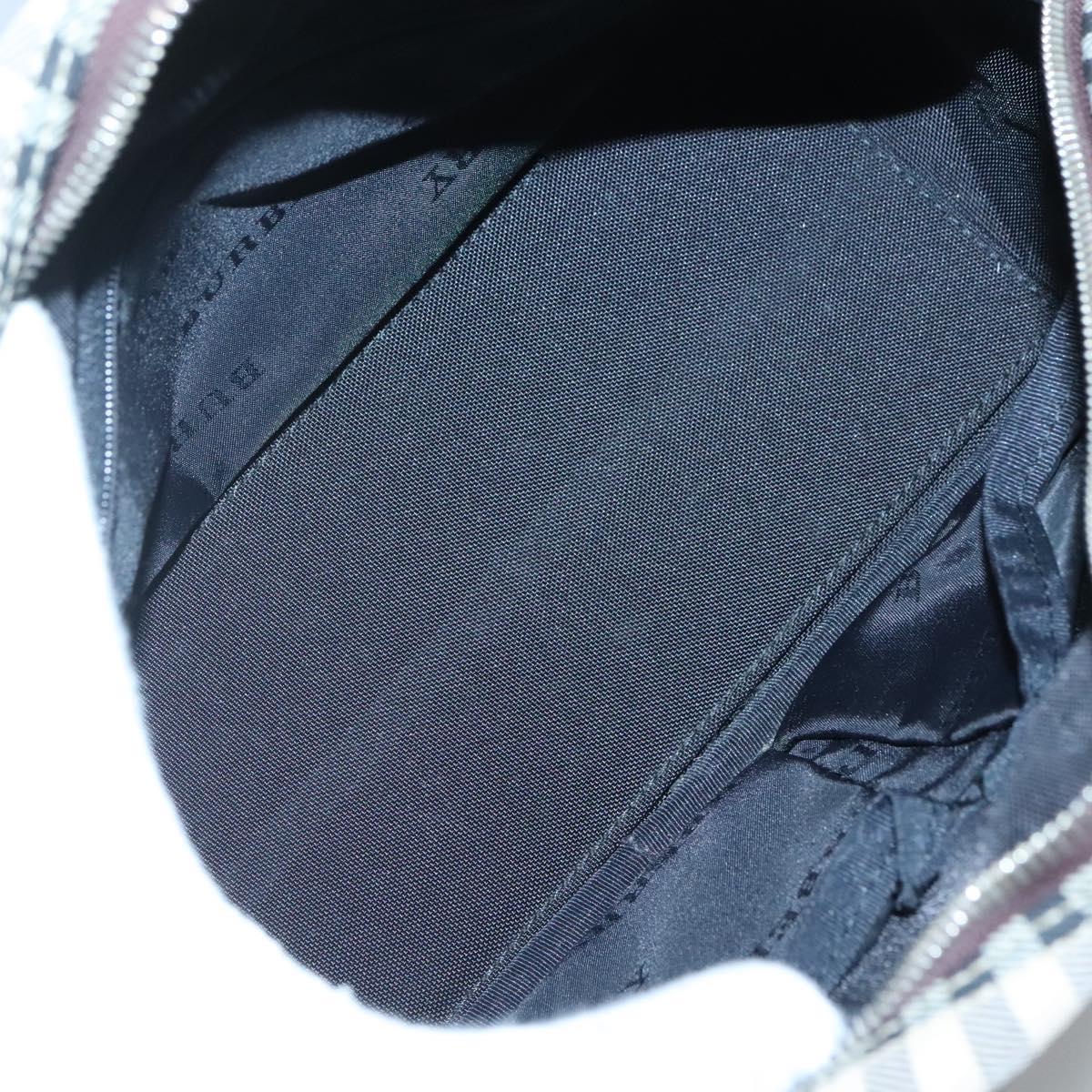 BURBERRY Nova Check Hand Bag Canvas Beige Auth ep8717