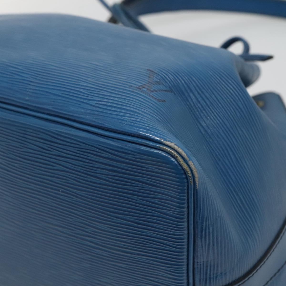 LOUIS VUITTON Epi Petit Noe Shoulder Bag Blue M44105 LV Auth ep8738