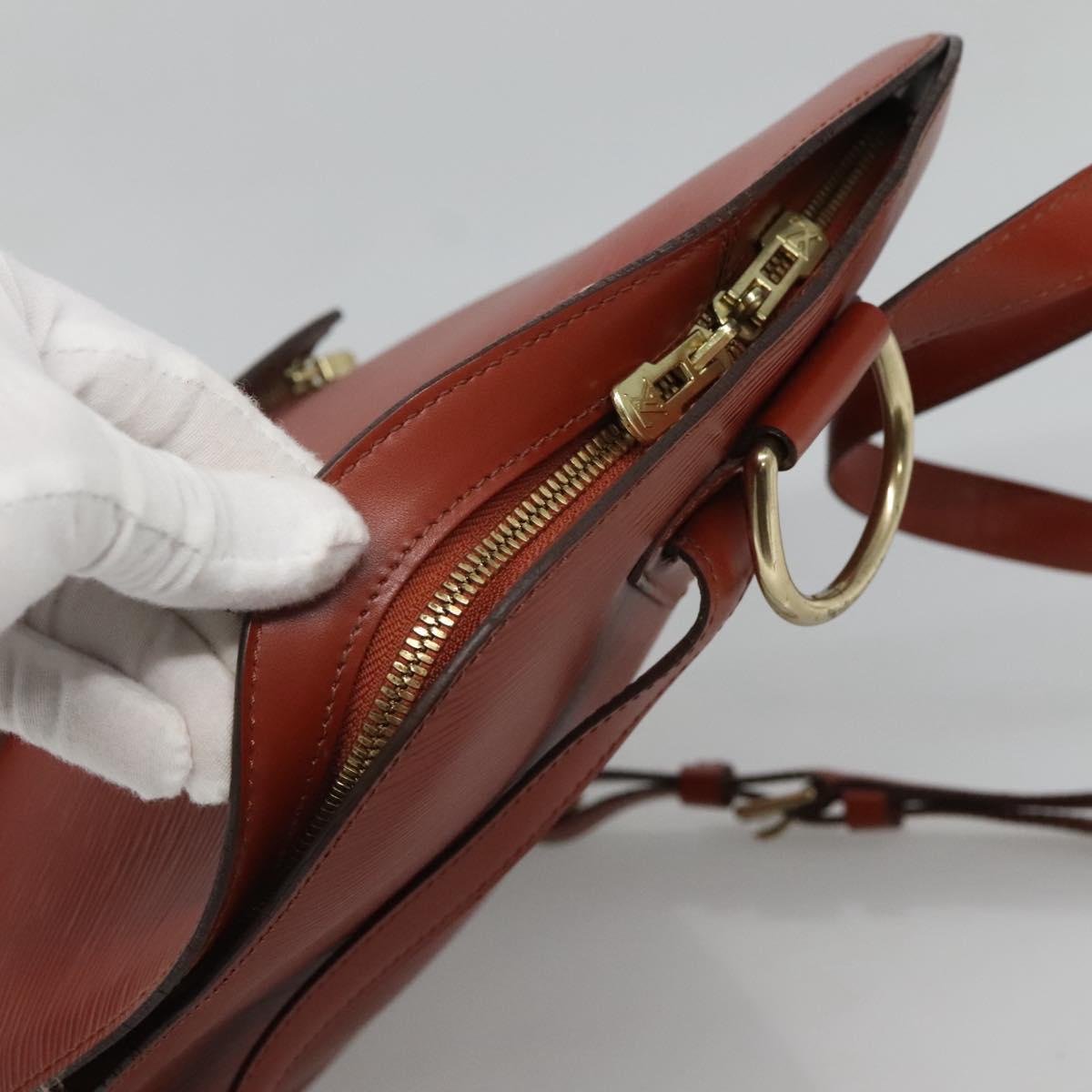 LOUIS VUITTON Epi Coblanc Shoulder Bag Brown M52293 LV Auth ep8757