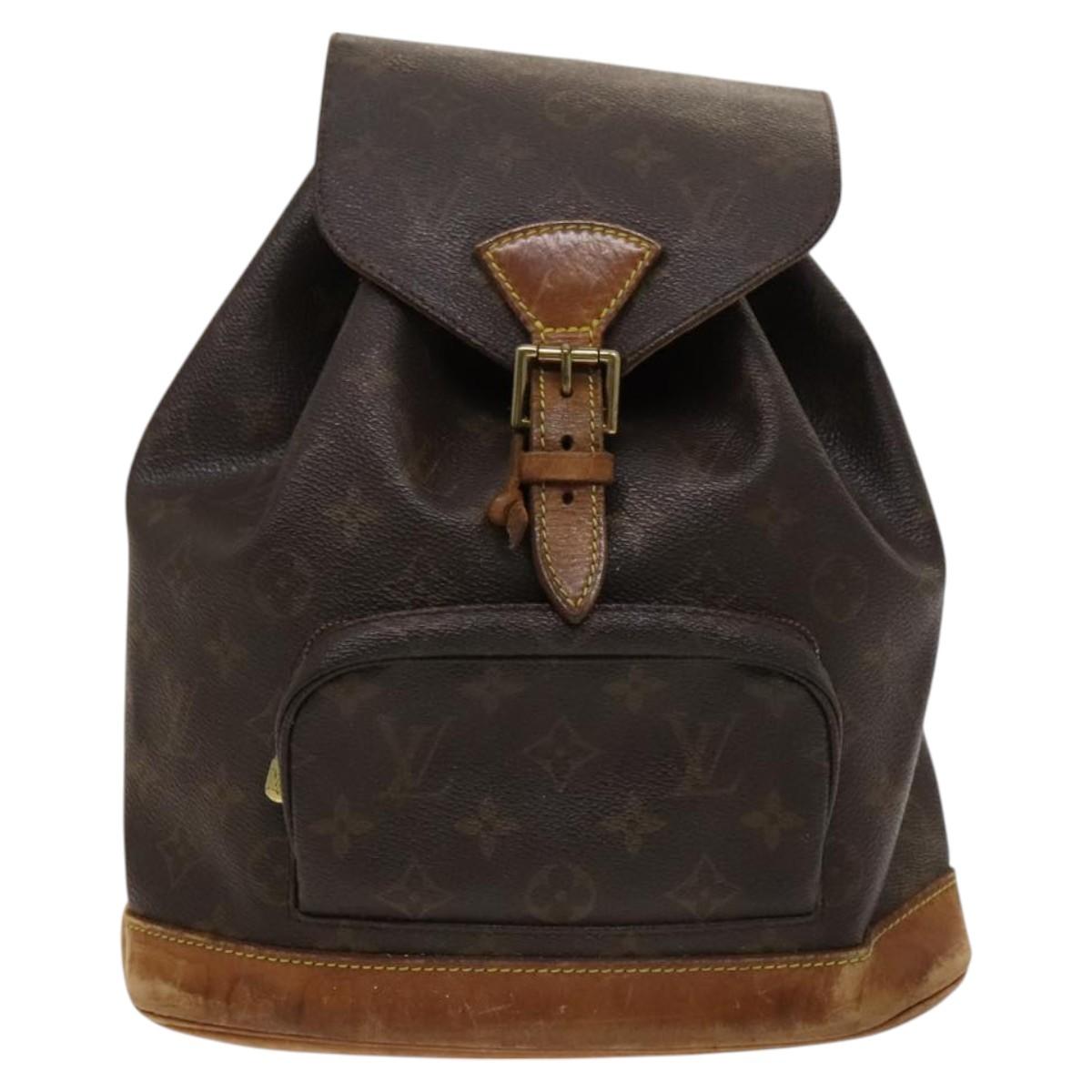 LOUIS VUITTON Monogram Montsouris MM Backpack M51136 LV Auth ep8786