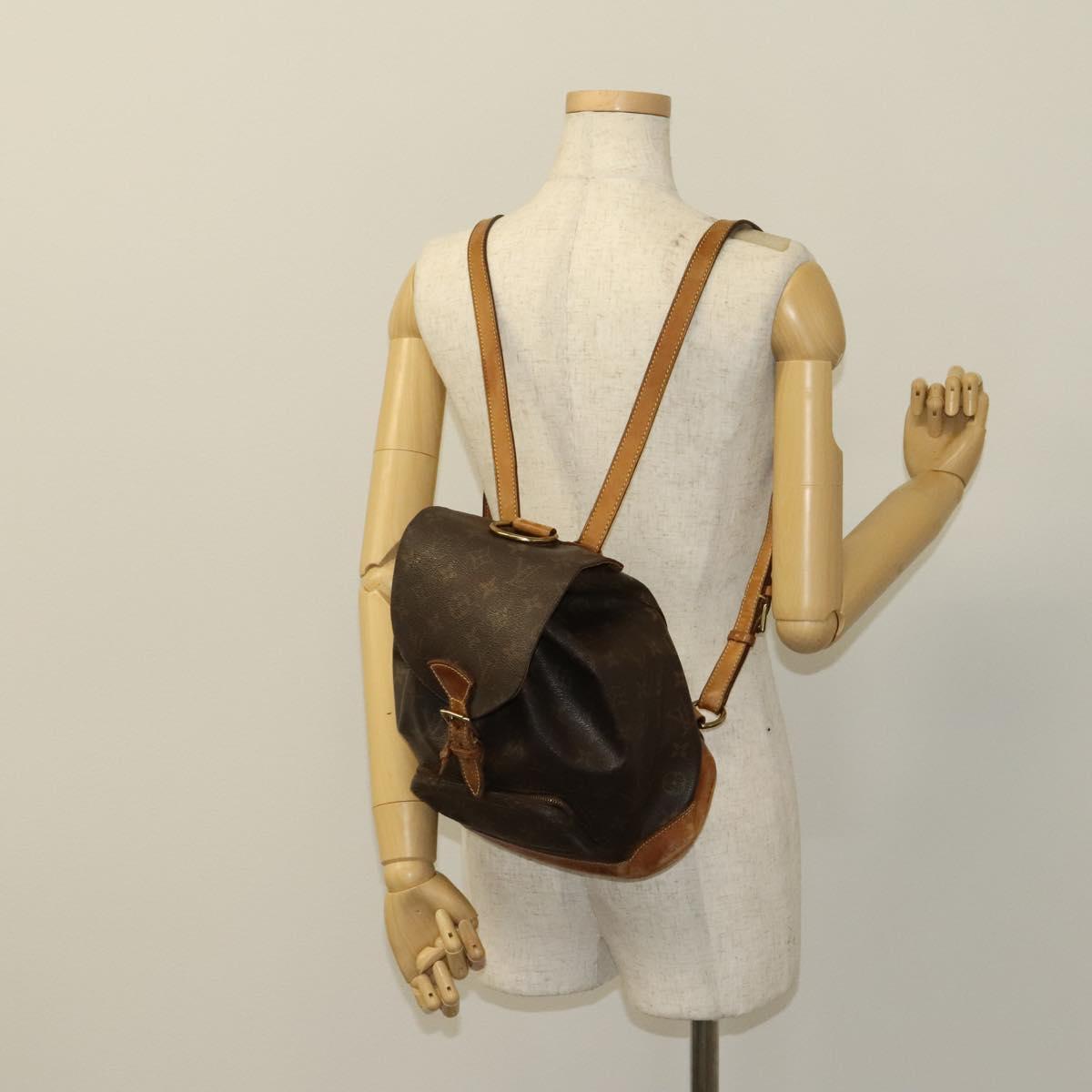 LOUIS VUITTON Monogram Montsouris MM Backpack M51136 LV Auth ep8786