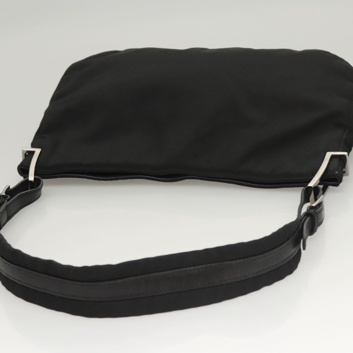 GUCCI Shoulder Bag Nylon Black Silver 001 3193 2853 Auth ep8821