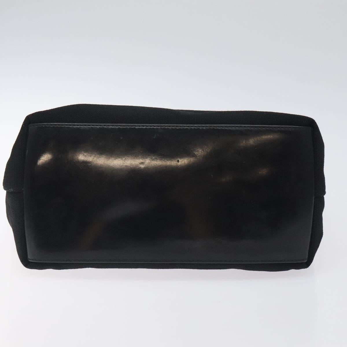 GUCCI Hand Bag Canvas Silver Black 001 3298 3444 Auth ep8831