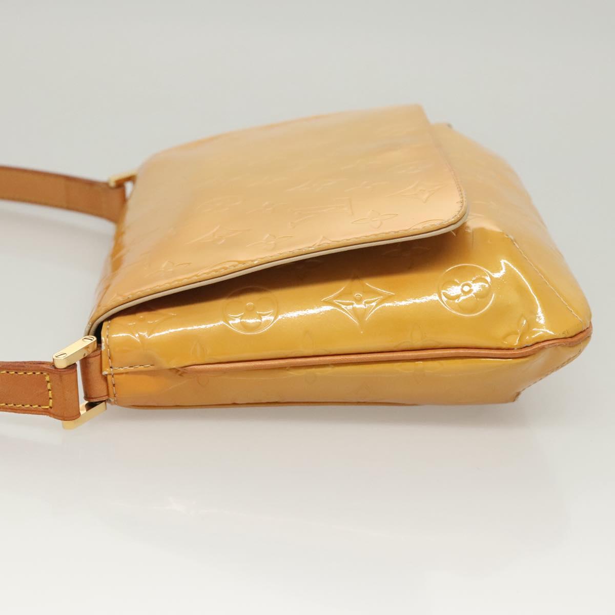 LOUIS VUITTON Monogram Vernis Thompson Street Bag Beige M91301 LV Auth ep8835