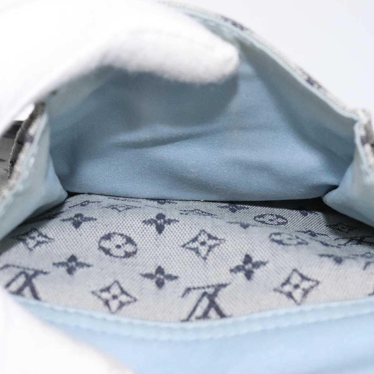 LOUIS VUITTON Monogram Mini Besace Mary Kate Bag Navy M92320 LV Auth ep8858
