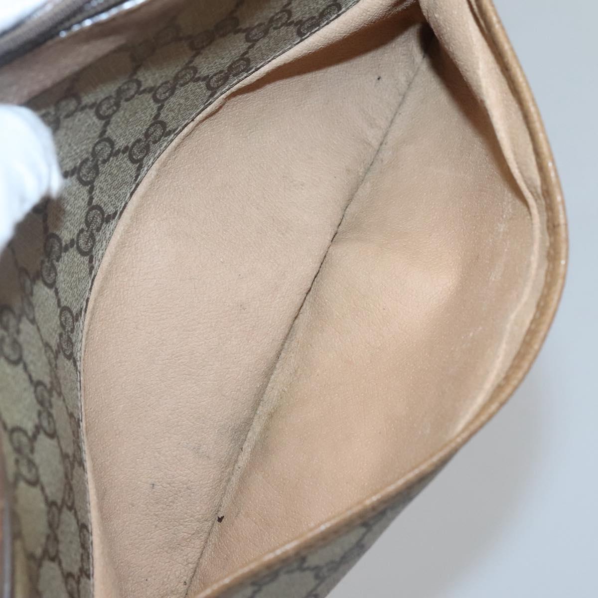 GUCCI GG Supreme Clutch Bag PVC Beige 89 01 044 Auth ep8864