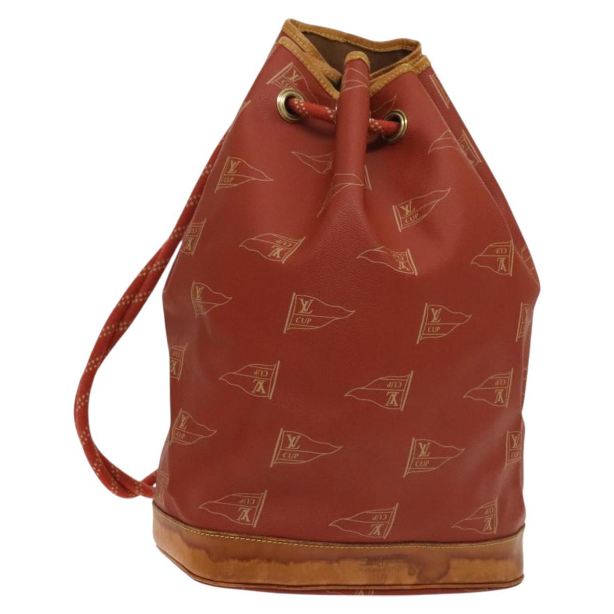 LOUIS VUITTON LV Cup Saint Tropez Shoulder Bag Red M80026 LV Auth ep8882